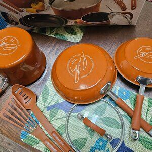 Rachel Ray Cucina Pumpkin Orange Cookset (6 piece)